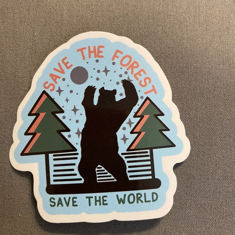 🌈20/$5🌈 Save the Forest Sticker